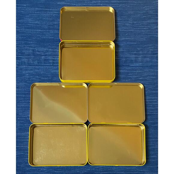 Lot of 3 Vintage Chiclets Gum Tin Empty Box Hinged Lid Advertising 50B - Picture 2 of 3